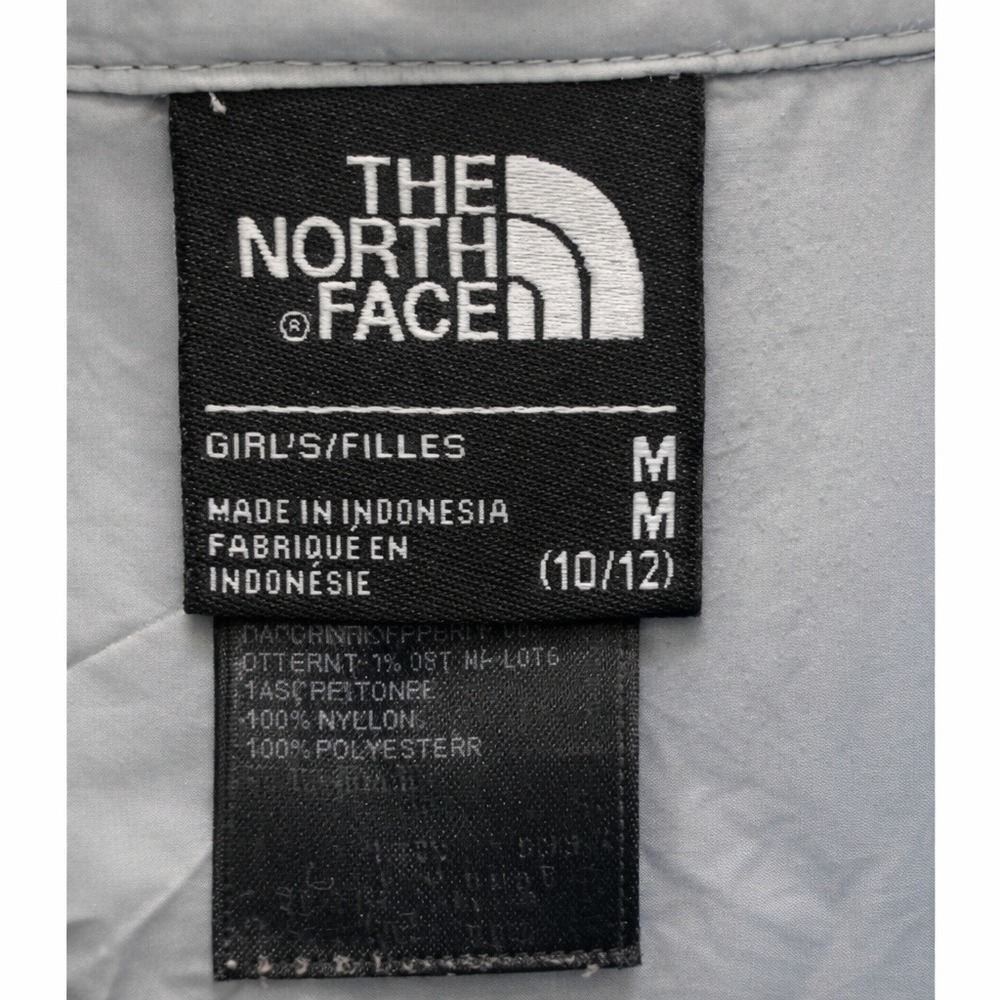THE NORTH FACE Girls Mint Green Quilted Jacket Size M 10/12 Lightweight‎ Puffer - Picture 7 of 9